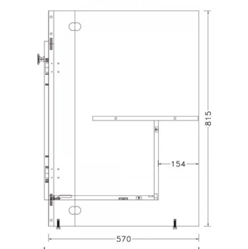 Meuble sous évier Décliq à déplier - 120 x 60 cm - 2 portes Néova