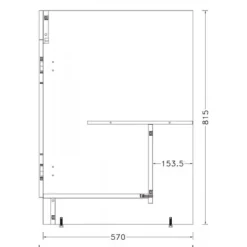 Meuble sous évier SIM NF - 80 x 60 cm - 2 portes Néova
