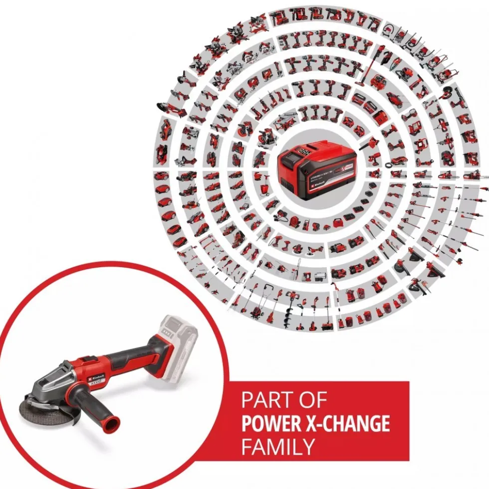 Meuleuse d’angle sans fil - Axxio 18/115 Q - Solo - Power X-Change EINHELL PROFESSIONAL