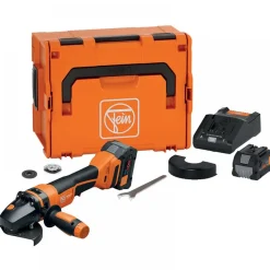 Meuleuse d'angle sans fil PROTAGO - CCG 18-125-10PD-SEC + 2 batteries 18V 8Ah FEIN