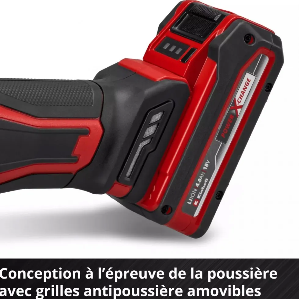 Meuleuse d’angle sans fil - TE-AG 18/125-2 Li (1x4,0 Ah) - Power X-Change EINHELL