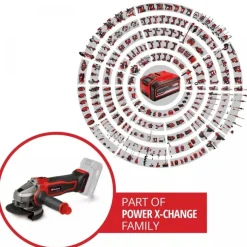 Meuleuse d'angle sans fil TE-AG 18/115-2 Li - Solo - Power X Change EINHELL
