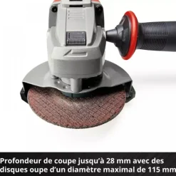 Meuleuse d'angle sans fil TE-AG 18/115-2 Li - Solo - Power X Change EINHELL
