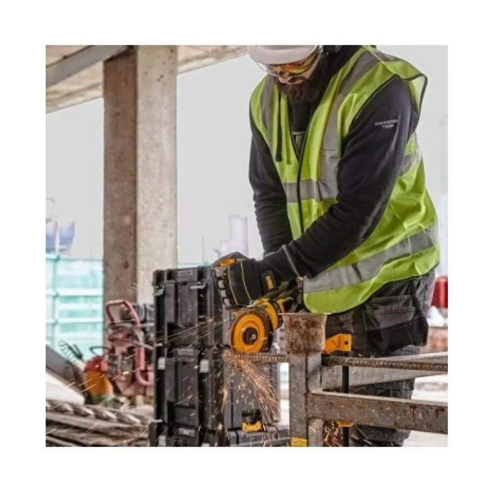 Meuleuse sans fil 54V 125mm - Flexvolt T-Stak - DCG418NT-XJ - Solo DEWALT