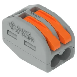 Mini borne de connexion avec levier - type 222 - pour tous types de conducteurs WAGO