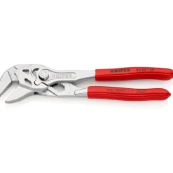 Mini pince-clé 150 mm - Capacité 27 mm - Gainage PVC - Finition chromée KNIPEX