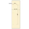 Miroir extractible et pivotant pour dressing Quartz - finition titane EMUCA