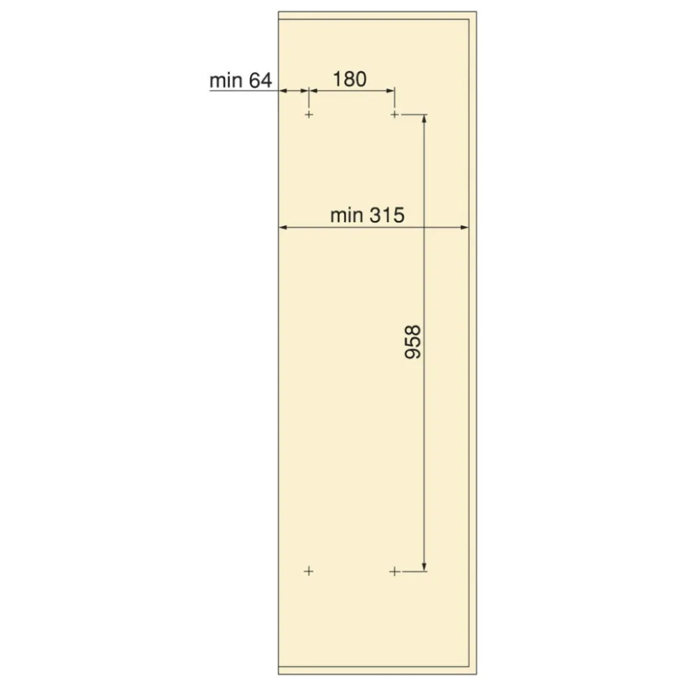 Miroir extractible et pivotant pour dressing Quartz - finition titane EMUCA