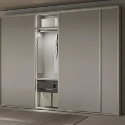 Miroir extractible et pivotant pour dressing Quartz - finition titane EMUCA
