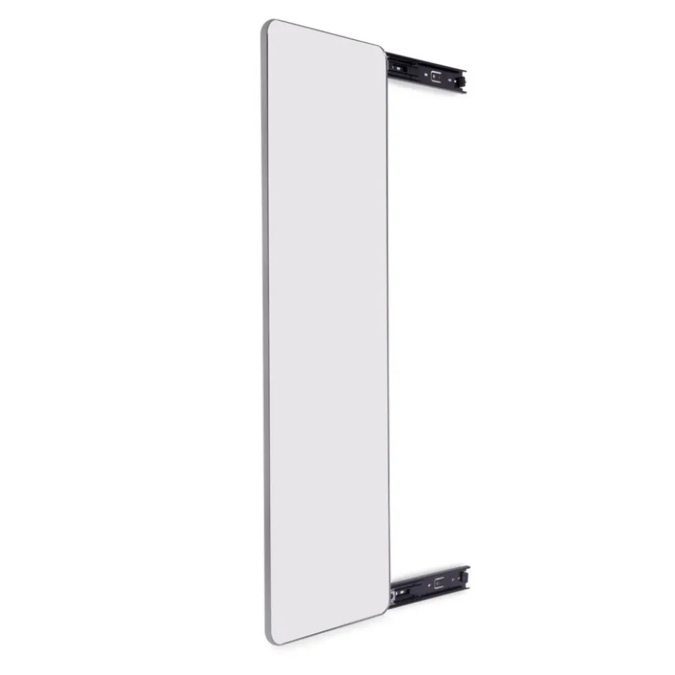 Miroir extractible et pivotant pour dressing Quartz - finition titane EMUCA