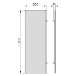 Miroir extractible pour armoire EMUCA