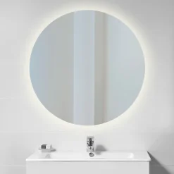 Miroir salle de bain avec rétro-éclairage - rond 600 mm - Cassiopeia EMUCA