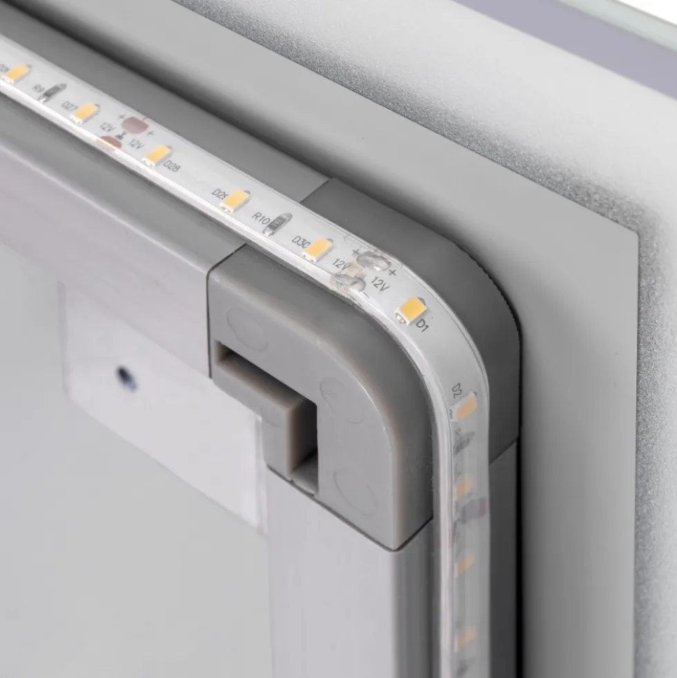 Miroir salle de bain Heracles avec éclairage LED frontal et décoratif EMUCA