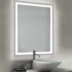 Miroir salle de bain Heracles avec éclairage LED frontal et décoratif EMUCA