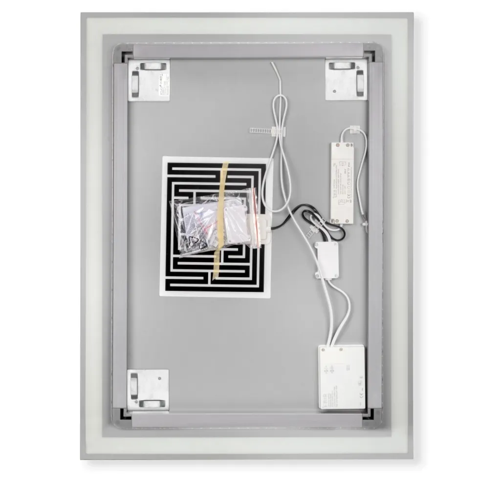 Miroir salle de bain Heracles avec éclairage LED frontal et décoratif EMUCA
