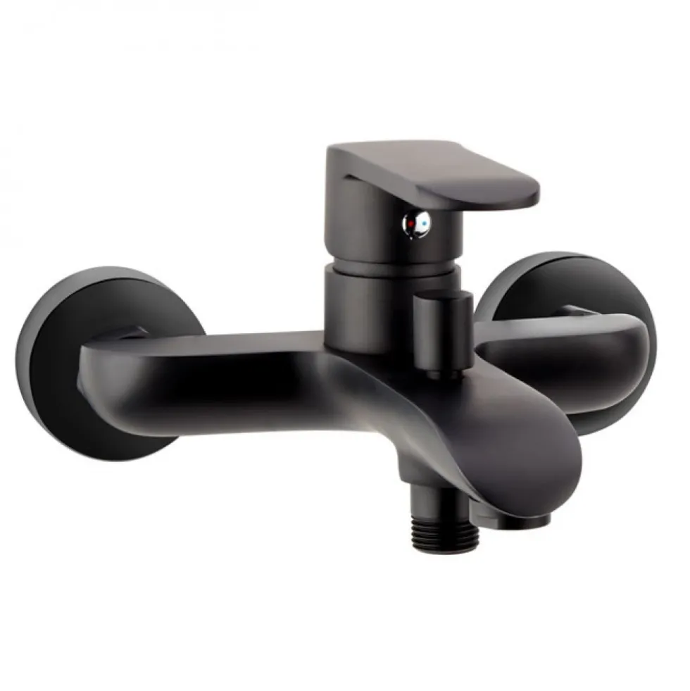 Mitigeur bain-douche noir mat - fixation murale - COLORS KRAMER