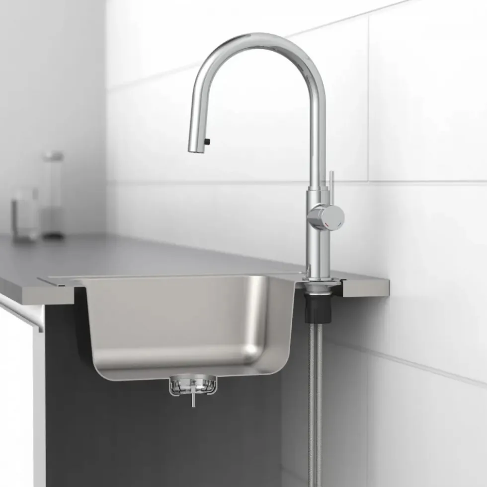 Mitigeur cuisine avec bec extractible - chromé - BLACKPOOL SCHÜTTE