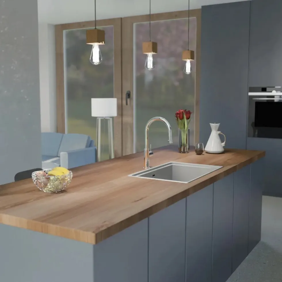 Mitigeur cuisine avec bec extractible - chromé - BLACKPOOL SCHÜTTE