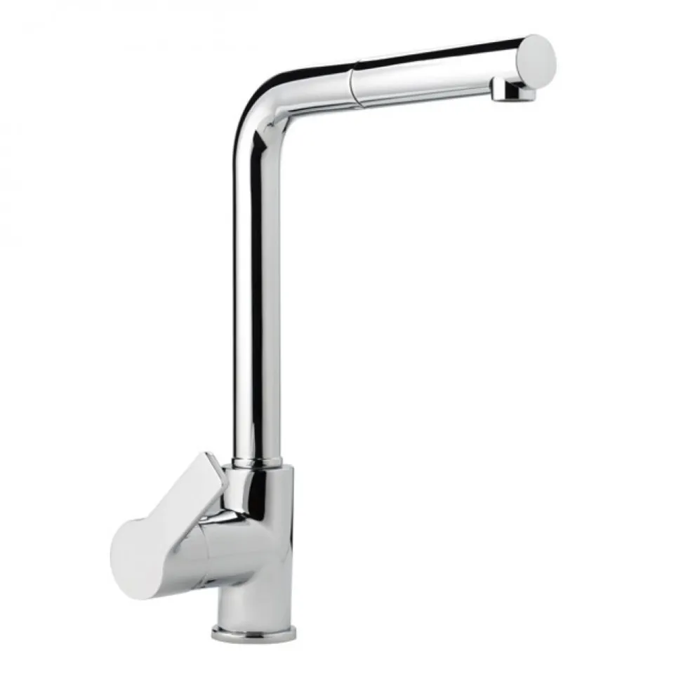 Mitigeur cuisine haut - monotrou - douchette extractible - chromé - PRO KRAMER