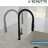 Mitigeur de cuisine noir mat avec flexible soft-touch GLASGOW SCHÜTTE