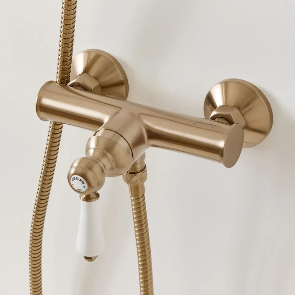 Mitigeur de douche rétro - bronze - Louise JACOB DELAFON