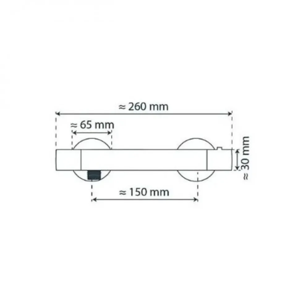 Mitigeur de douche thermostatique - chromé - Vico SCHÜTTE