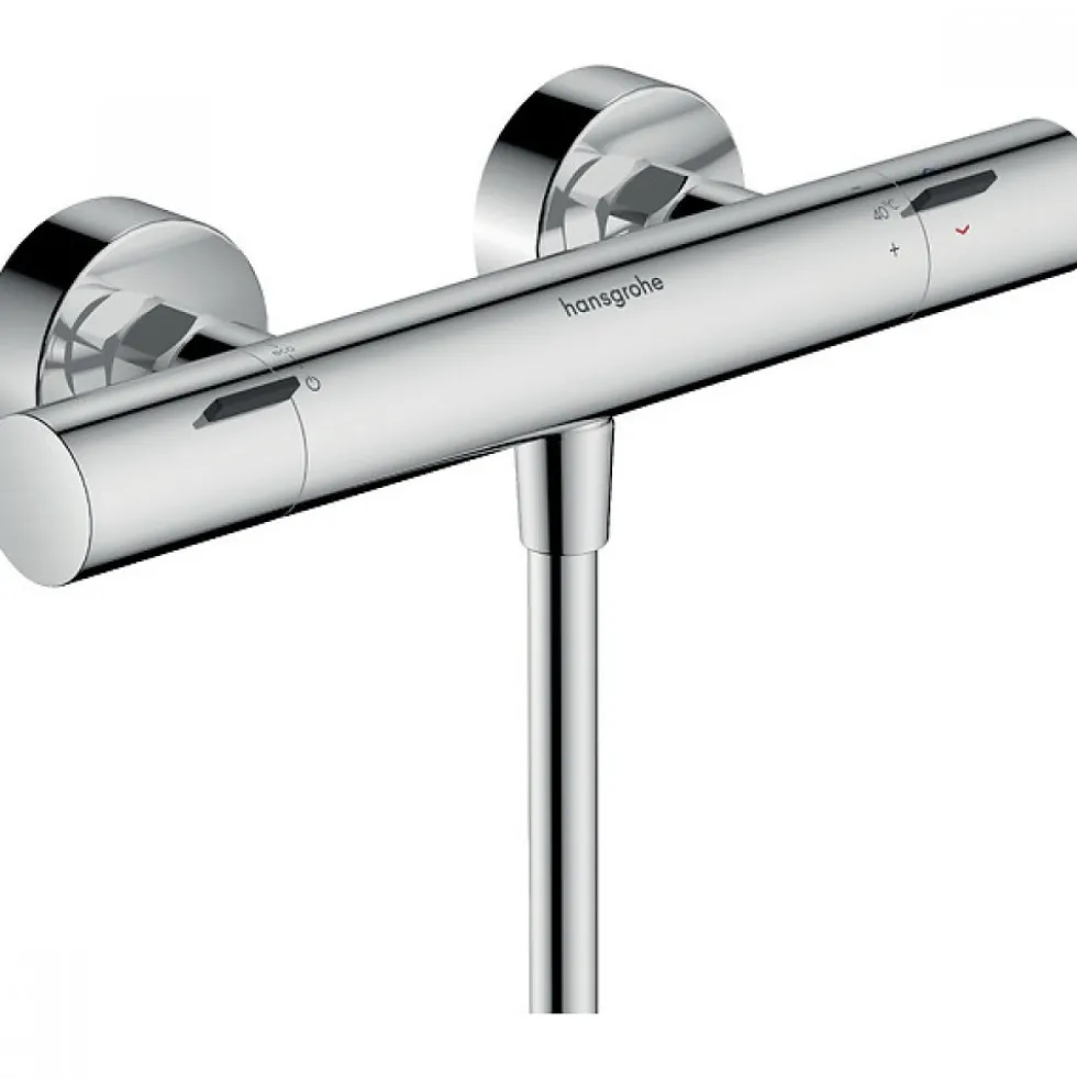 Mitigeur de douche thermostatique Ecostat Fine chromé HANSGROHE
