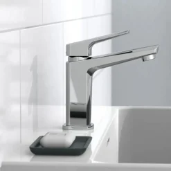 Mitigeur de lavabo avec bonde clic clac - chromé - Raven SCHÜTTE