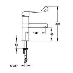 Mitigeur de lavabo - bec fixe/orientable - Modul'mix SANILAB