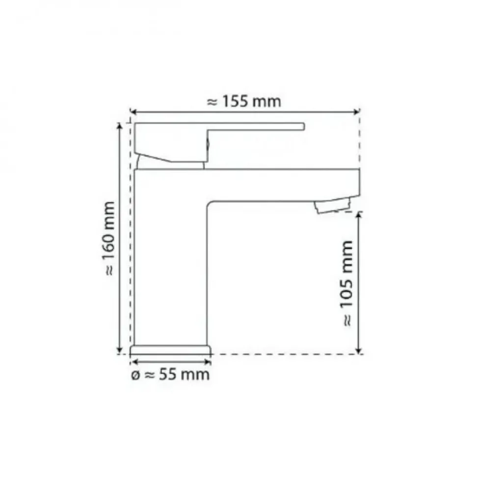 Mitigeur de lavabo graphite mat avec vidage - Elephant SCHÜTTE