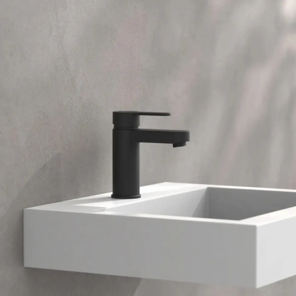 Mitigeur de lavabo noir mat avec vidage - Elephant SCHÜTTE