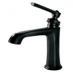 Mitigeur de lavabo rétro noir mat - sur plage - Lady's PAINI