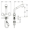 Mitigeur de lavabo thermostatique à douchette extractible Mastermix SANIFIRST