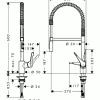 Mitigeur d'évier - avec douchette chromée extractible - Cento XXL HANSGROHE