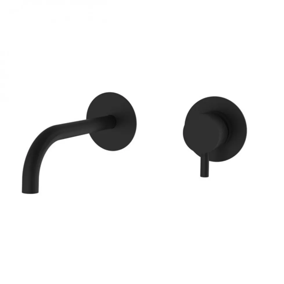 Mitigeur lavabo encastrable - laiton - noir mat - NEMO KRAMER