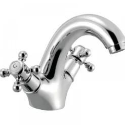 Mélangeur de lavabo monotrou à bec bas - style néo classique - Tiffany PAINI