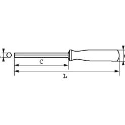Module ABS 1/3 de 7 clés à douilles emmanchées Samsoforce 291-TJ7M SAM OUTILLAGE
