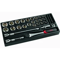Module ABS 1/3 - 27 outils 1/2'' - 6 Pans SAM OUTILLAGE