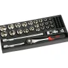 Module 1/3 en mousse - 27 outils pour douilles 1/2" 6 pans 75-SH27MM SAM OUTILLAGE
