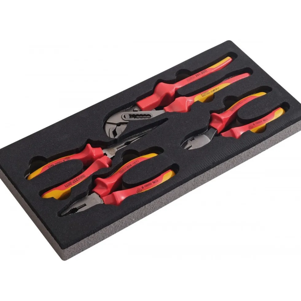 Module mousse 1/3 de 4 pinces isolées 1000 V SAM OUTILLAGE