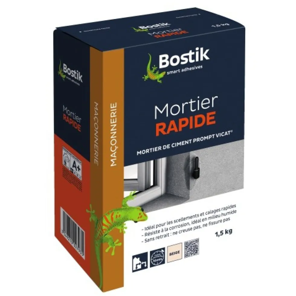 Mortier de rebouchage à prise rapide BOSTIK