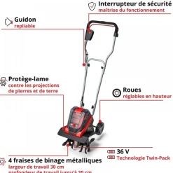 Motobineuse sans fil - solo - GE-CR 30 Li EINHELL