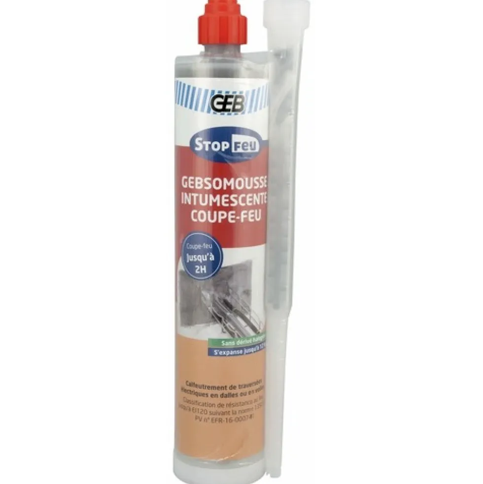 Mousse polyuréthane bi-composante coupe-feu - 210 ml GEB