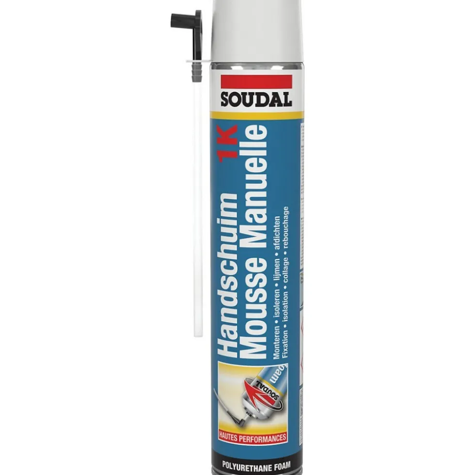 Mousse polyuréthane expansive - en aérosol - 750 ml - Soudafoam 1K SOUDAL