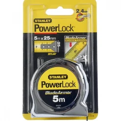 Mètre ruban - boitier ABS renforcé - Powerlock Blade Armor STANLEY