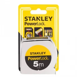 Mètre ruban à lecture directe - boitier ABS - 5 m x 19 mm - Powerlock STANLEY