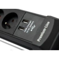 Multiprise avec ports USB et parasurtenseur - Premium-Line BRENNENSTUHL