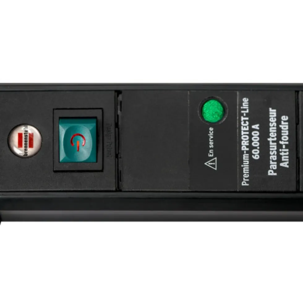 Multiprise avec ports USB et parasurtenseur - Premium-Line BRENNENSTUHL
