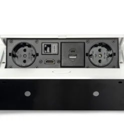 Multiprise encastrable Atom 26 - ports USB A et C - RJ45 - HDMI EMUCA