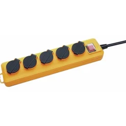 Multiprise Pro extéreiure à clapets avec interrupteur - Pro-Line - 5 prises BRENNENSTUHL